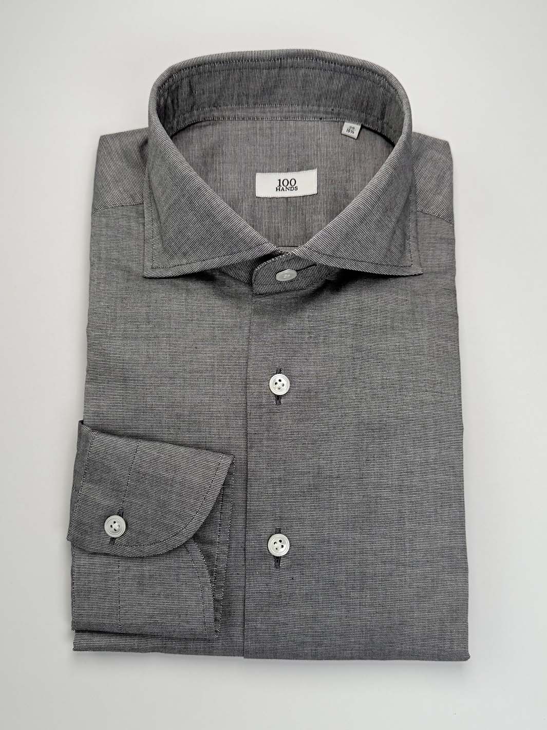 Grey Cotton Oxford Dress Shirt | 100 Hands Slim / 15.5 US (39 EU) Grey Cotton Oxford Dress Shirt | 100 Hands Slim / 15.5 US (39 EU)