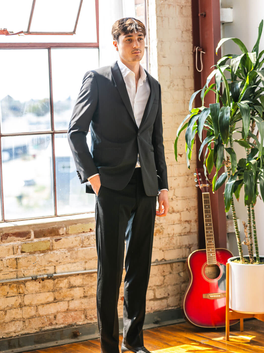 Black Shawl Tuxedo Jacket – Anatoly & Sons