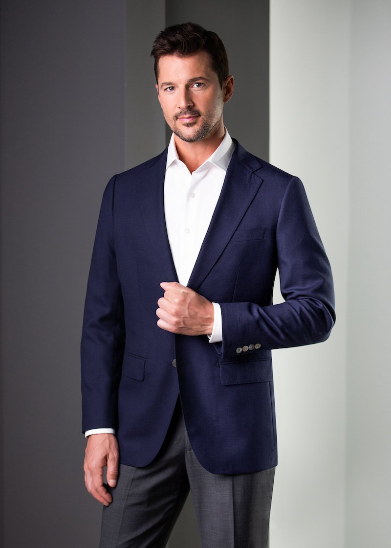 Dark Blue Wool Blazer | Super 150s – Anatoly & Sons
