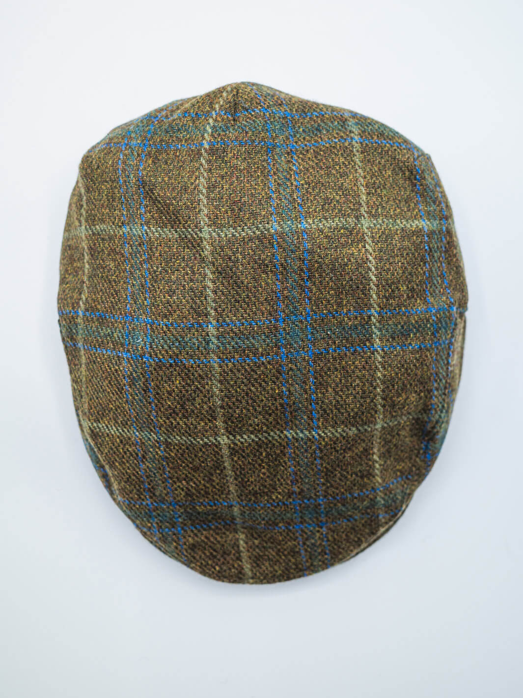 Tobacco Tweed Check Driving Cap XL