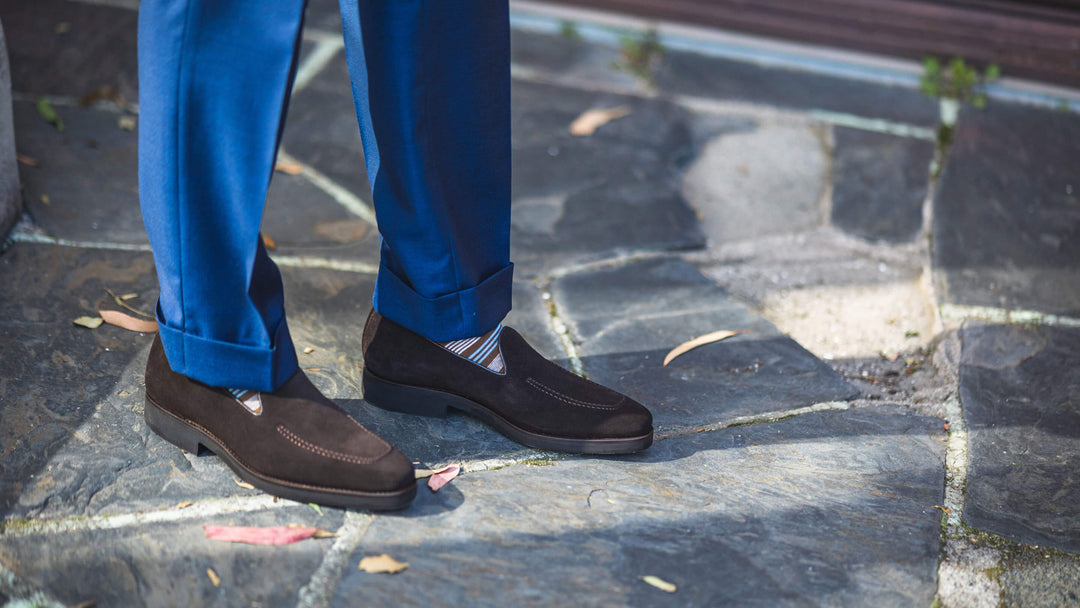suede loafers