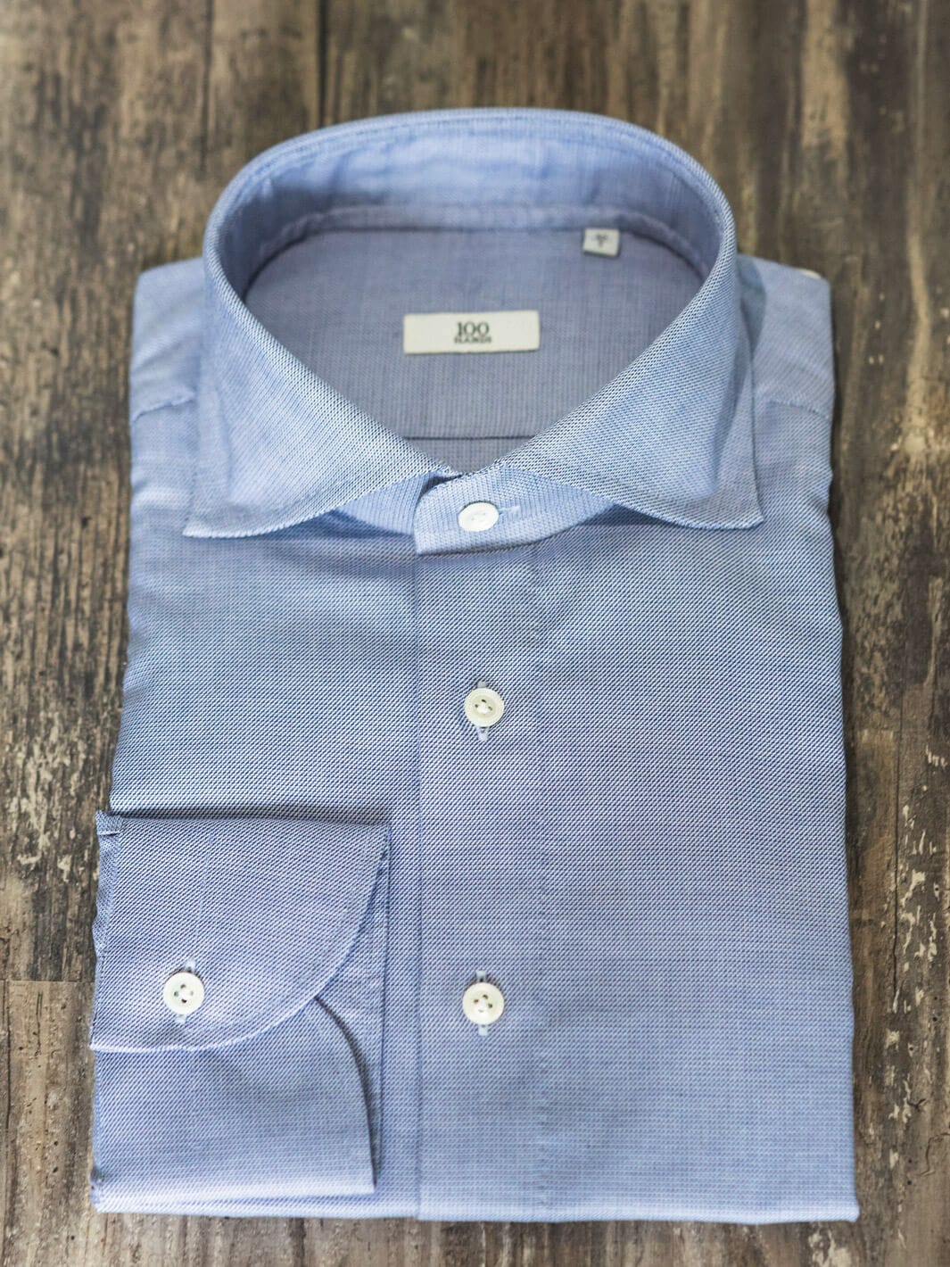 Light Blue Cotton Twill Dress Shirt | 100 Hands Tailored / 16 US (41 EU) Light Blue Cotton Twill Dress Shirt | 100 Hands Tailored / 16 US (41 EU)