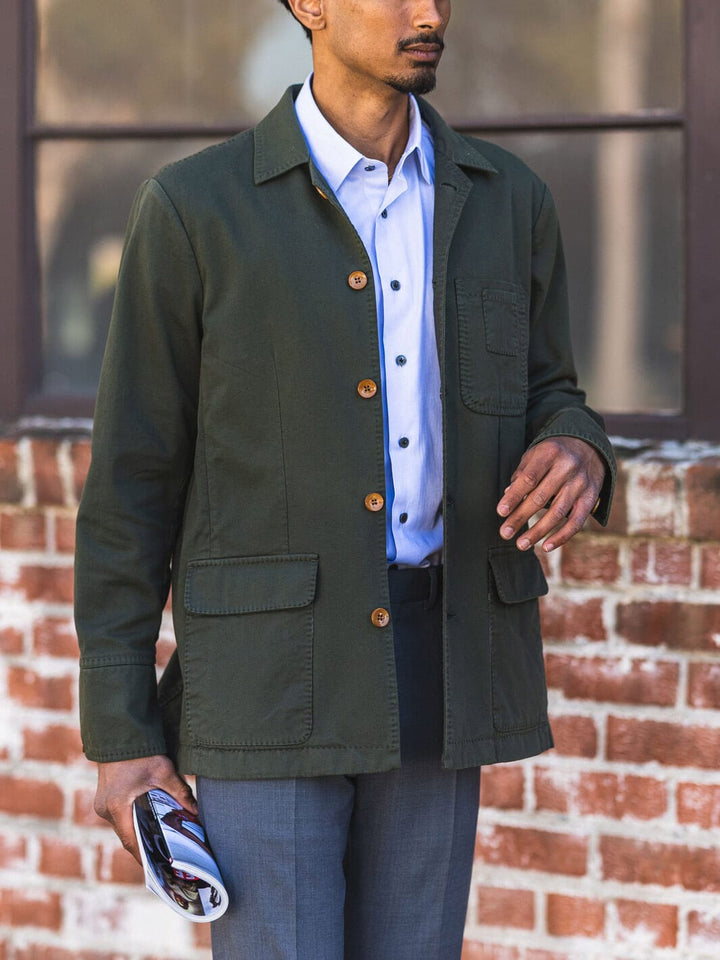 Anatoly's Green Cotton Field Jacket