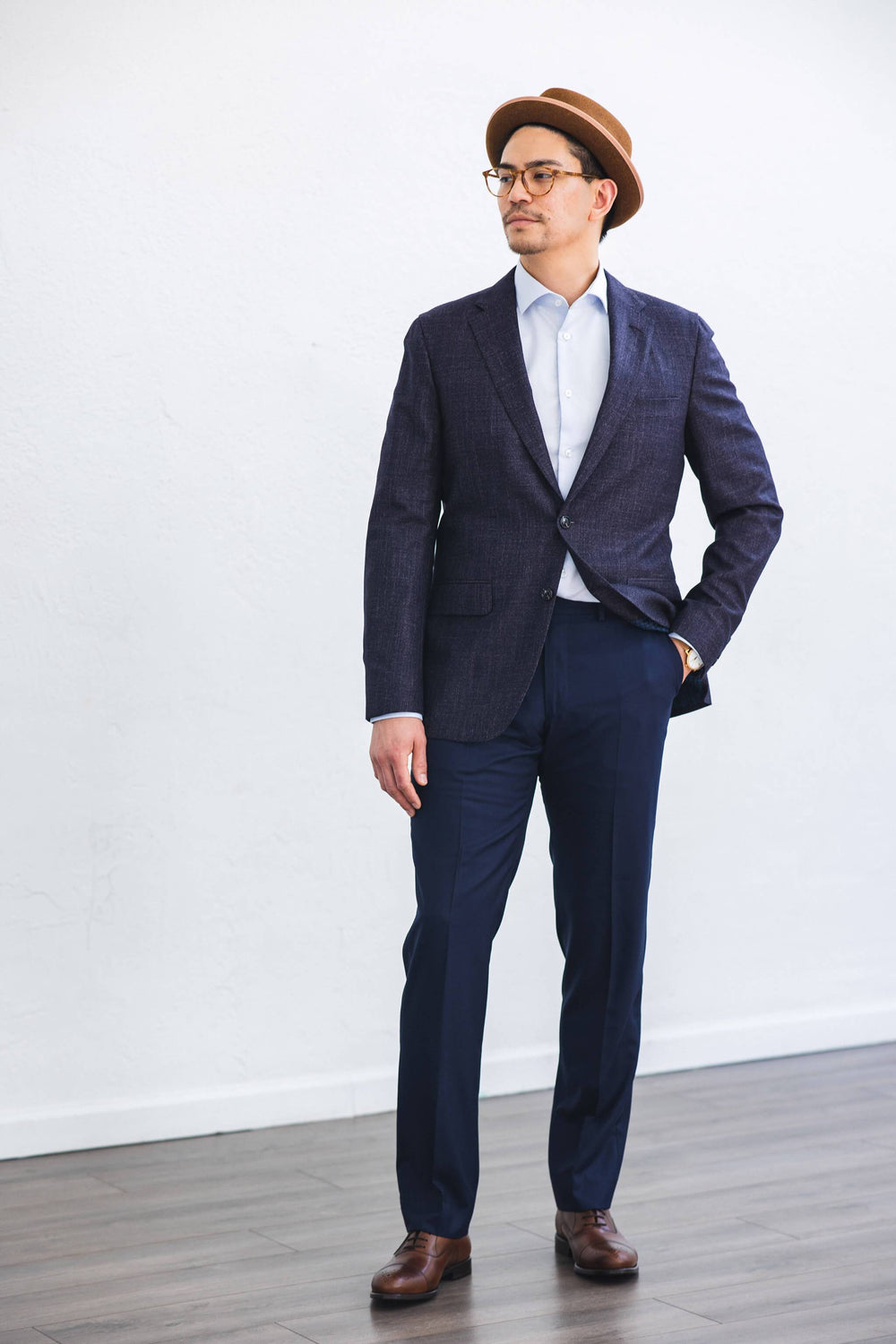 Anatoly & Sons Sport Coats Aubergine Loro Piana Jacket