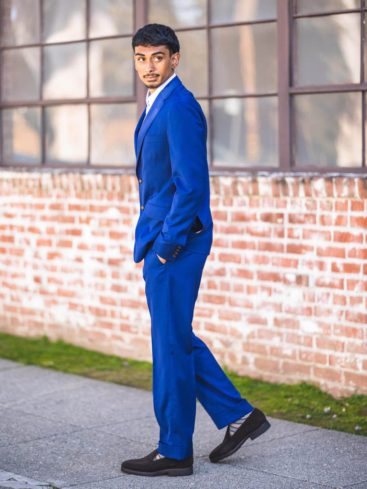 Anatoly & Sons Suits Blue Loro Piana Travel Suit