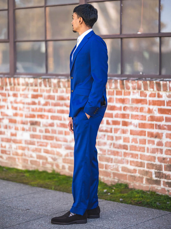 Anatoly & Sons Suits Blue Loro Piana Travel Suit