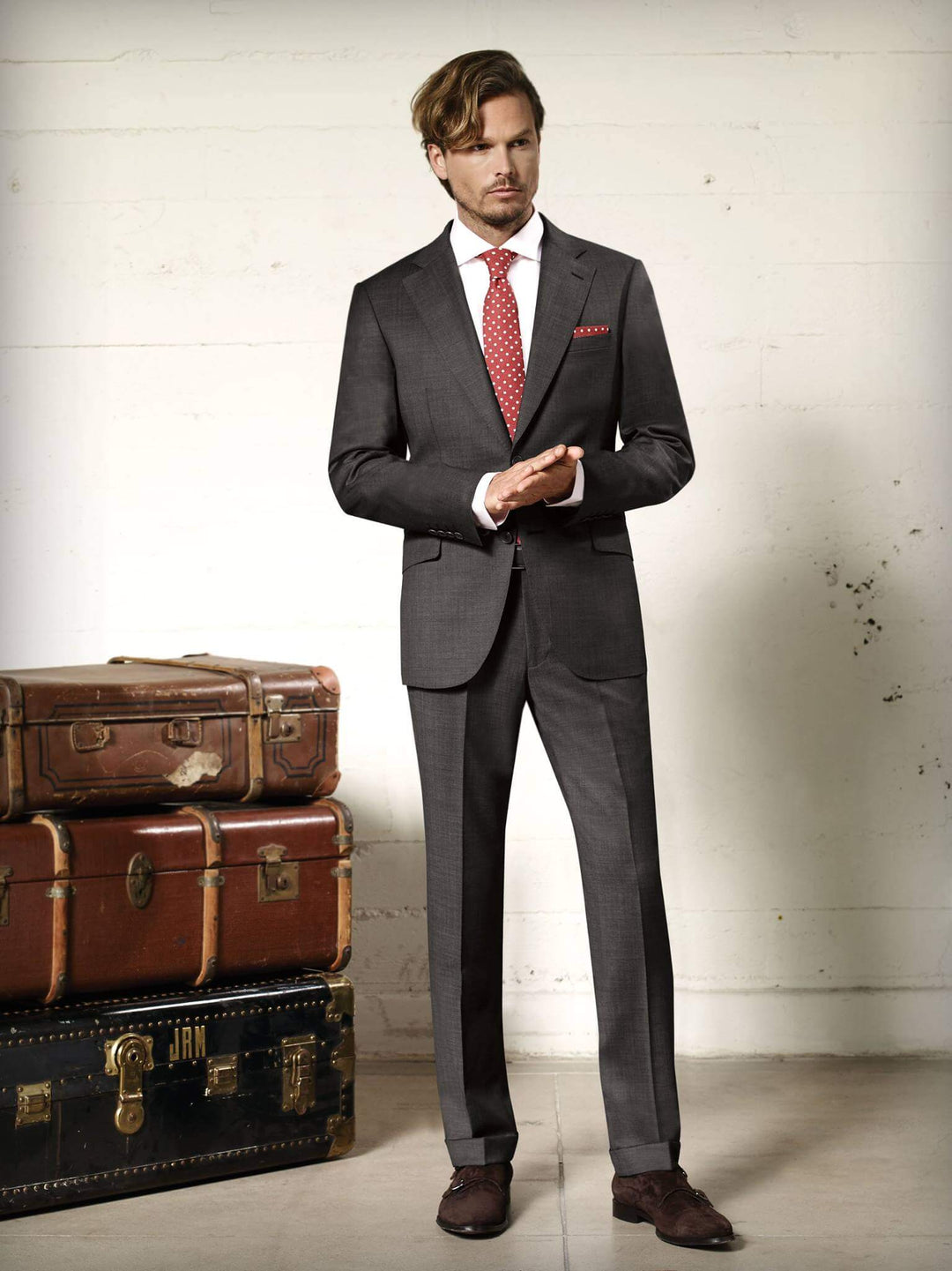 MaxMan Suits MaxDavoli Sharkskin Suit