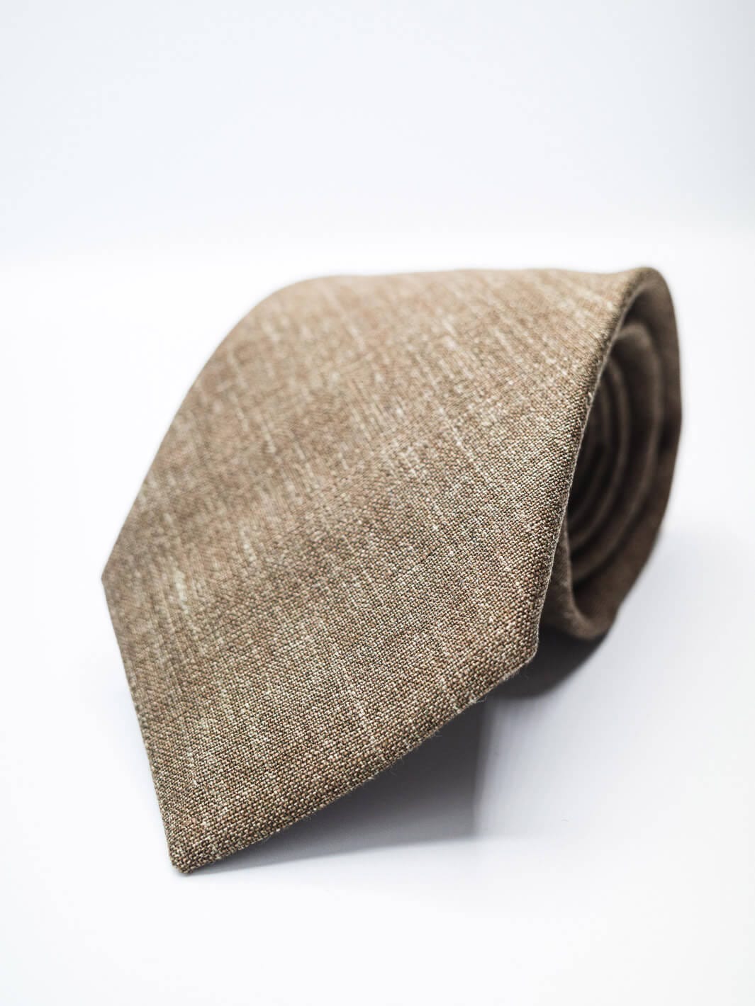 Tobacco Linen-Wool Tie – Anatoly & Sons