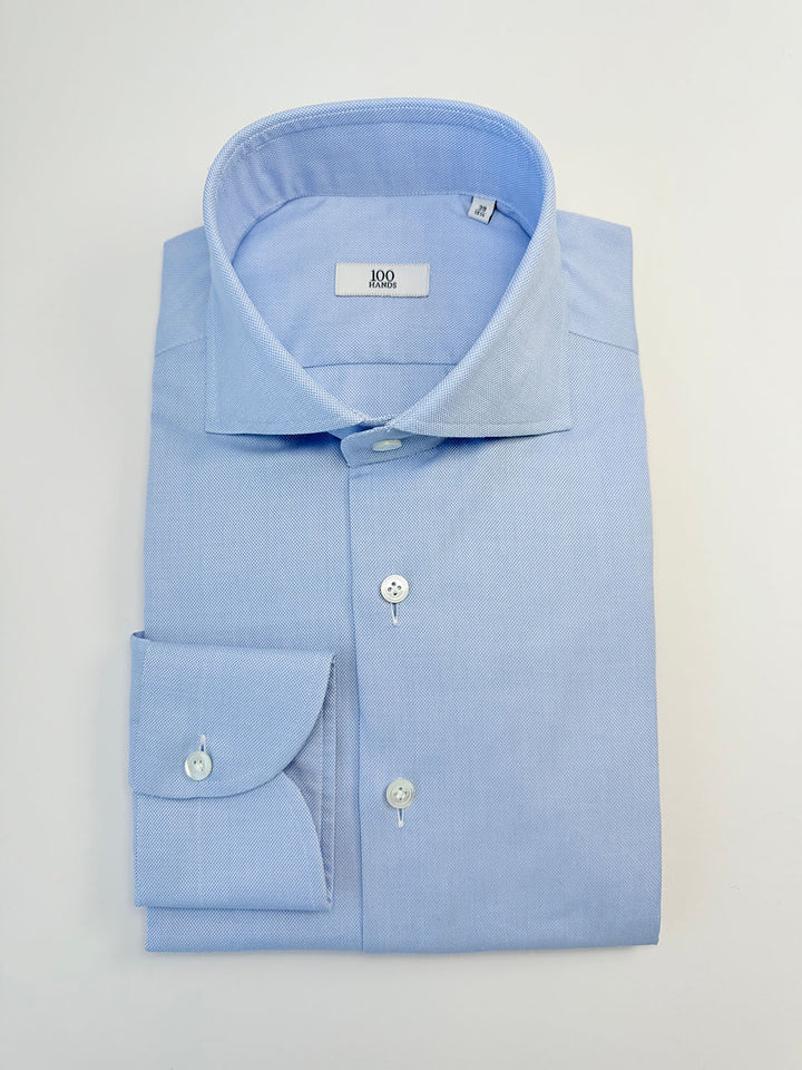 Cotton Oxford Dress Shirt - Light Blue