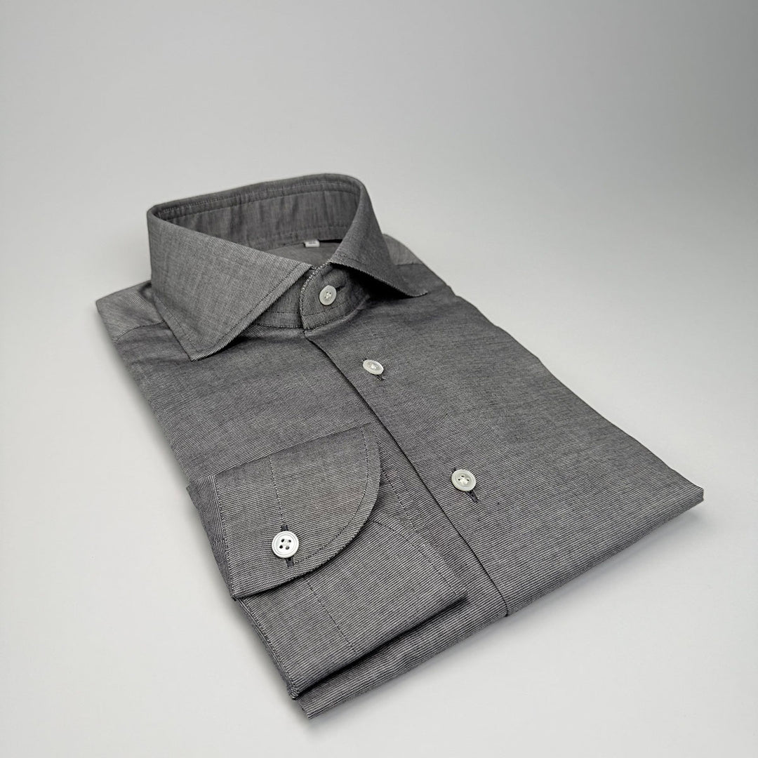 Cotton Oxford Dress Shirt - Grey
