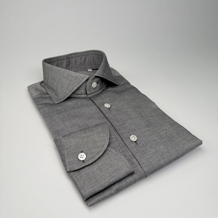 Cotton Oxford Dress Shirt - Grey