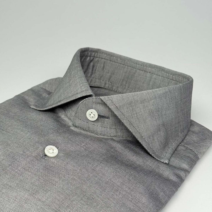Cotton Oxford Dress Shirt - Grey