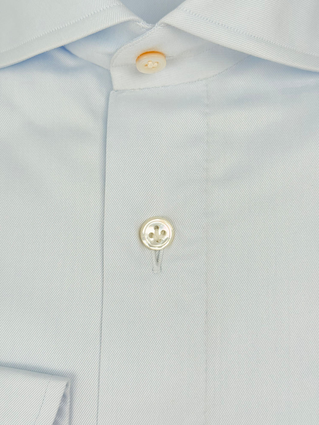 Cotton Twill Dress Shirt - Pale Blue