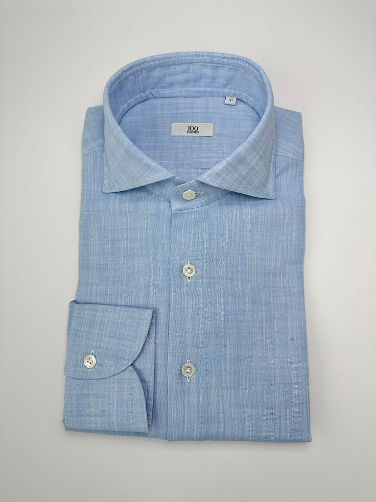 Linen Dress Shirt - Sky Blue