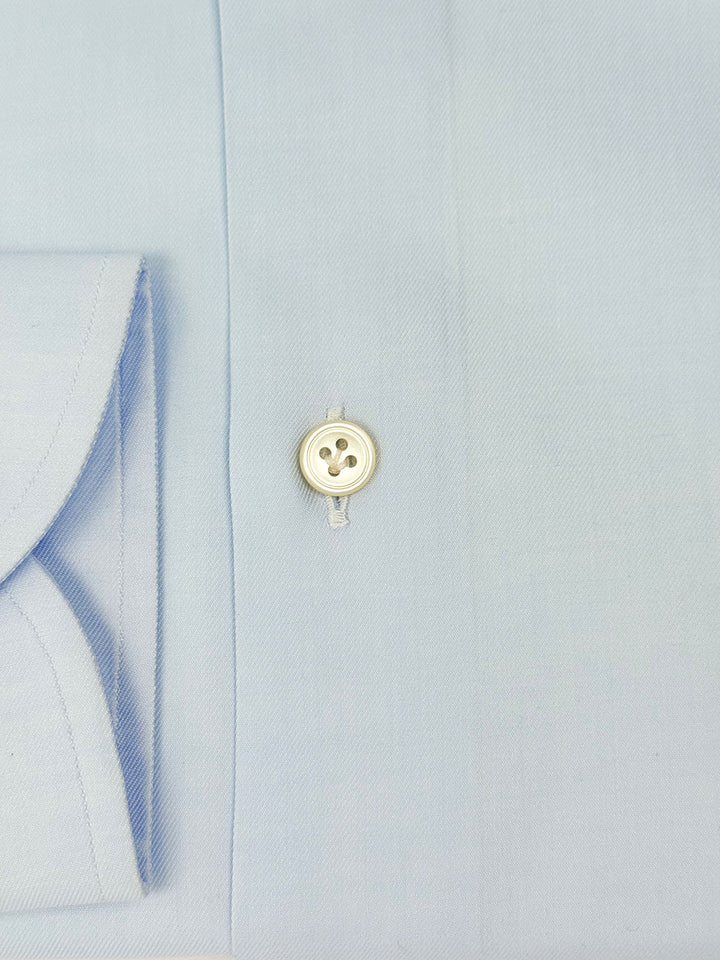 Cotton Twill Dress Shirt - Sky Blue