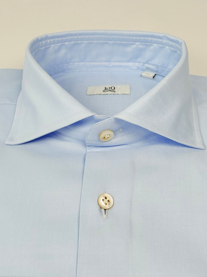 Cotton Twill Dress Shirt - Sky Blue