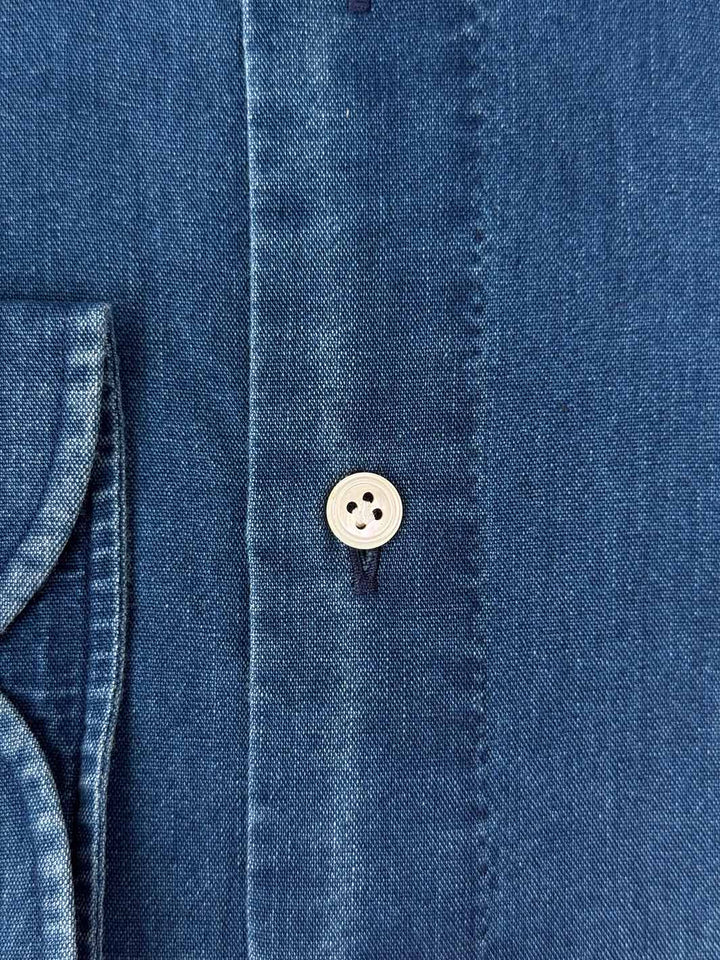 Denim Button-Down Shirt - Washed Indigo