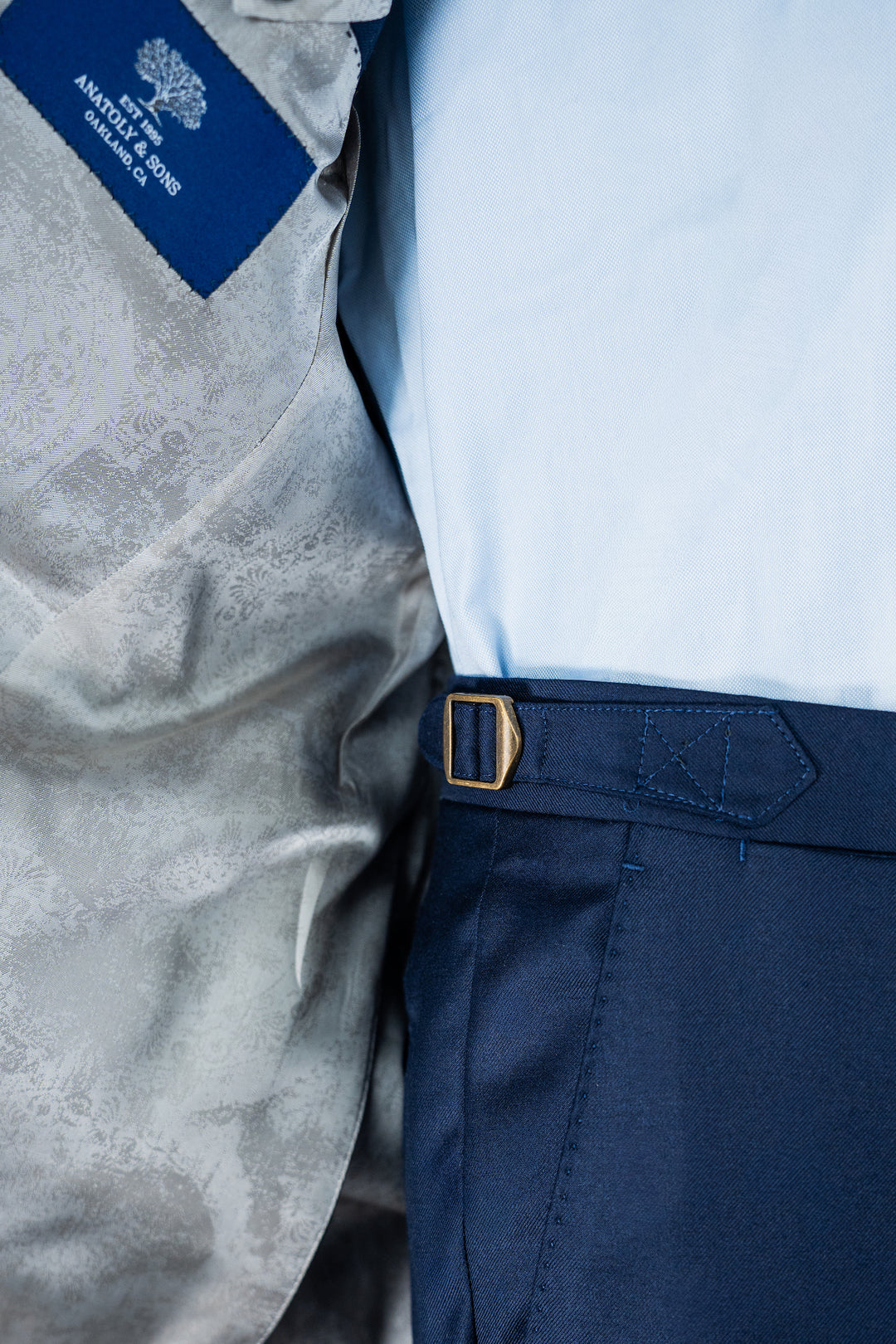 American Blue Twill Zegna Suit