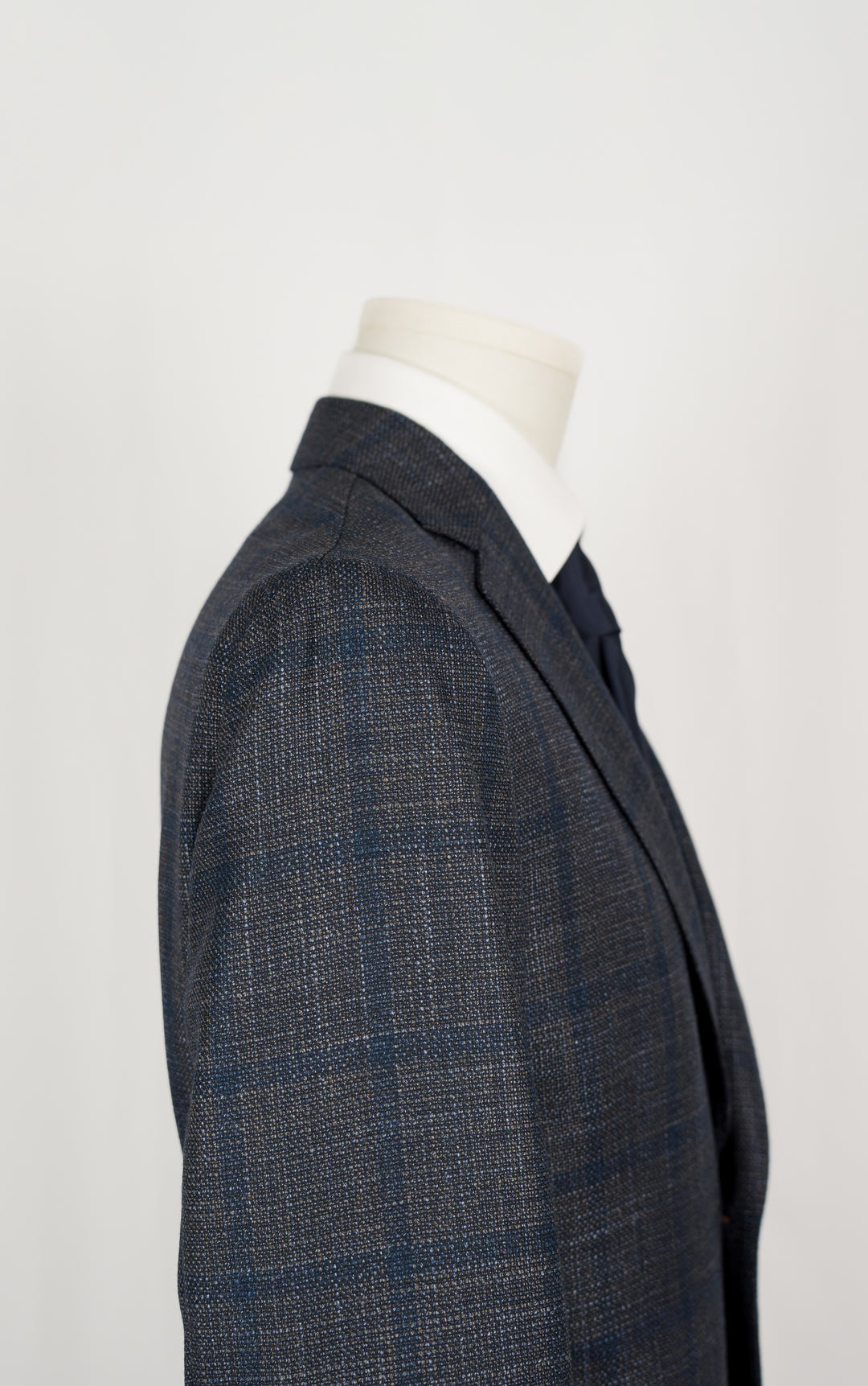 Aubergine Plaid Wool Silk Sport Coat