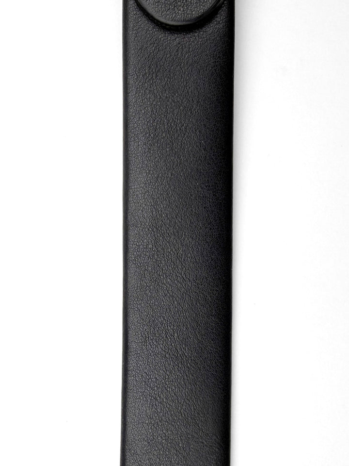 Soft Calfskin Leather Belt - Black