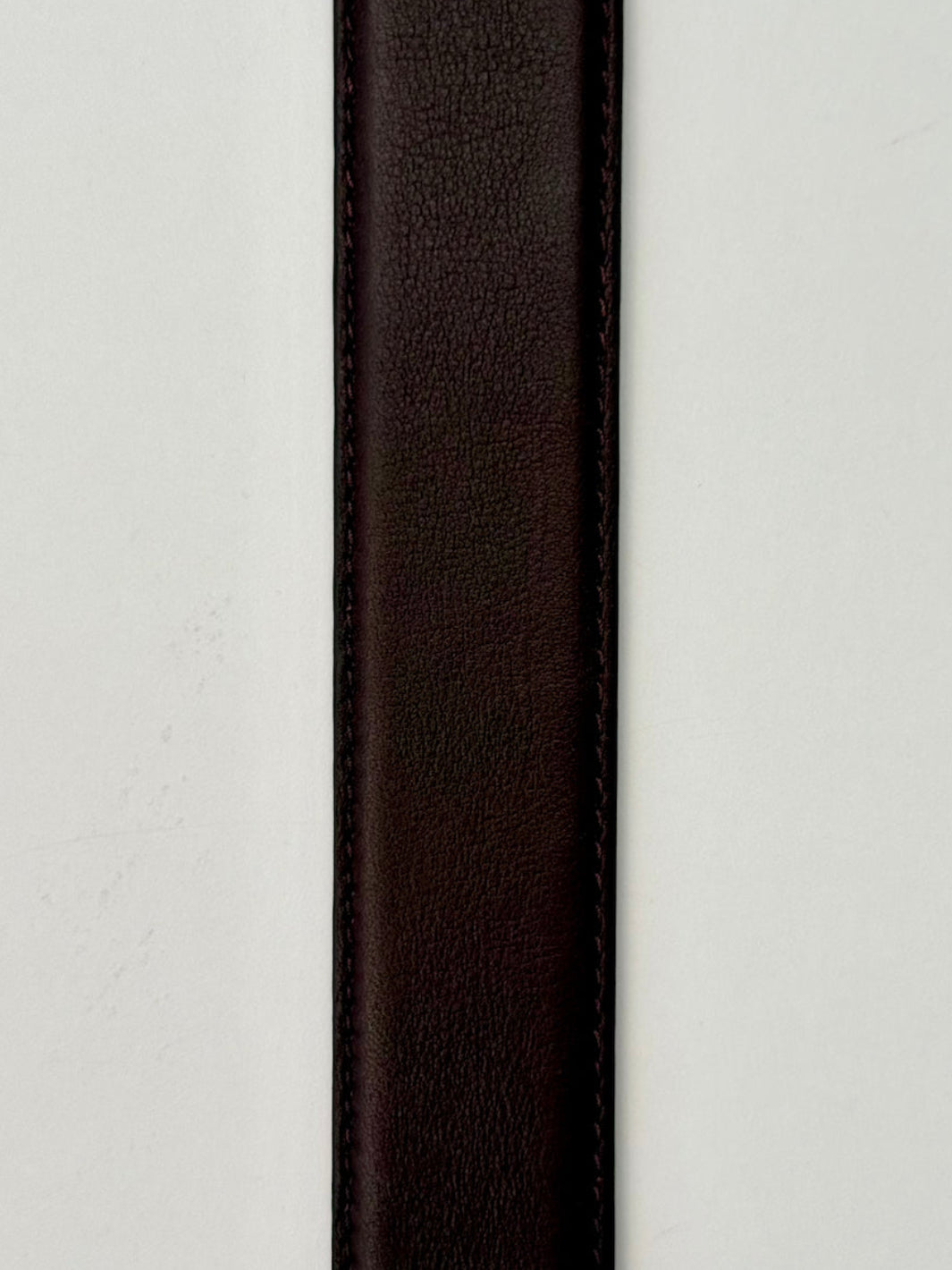 Calfskin Leather Belt - Oxblood
