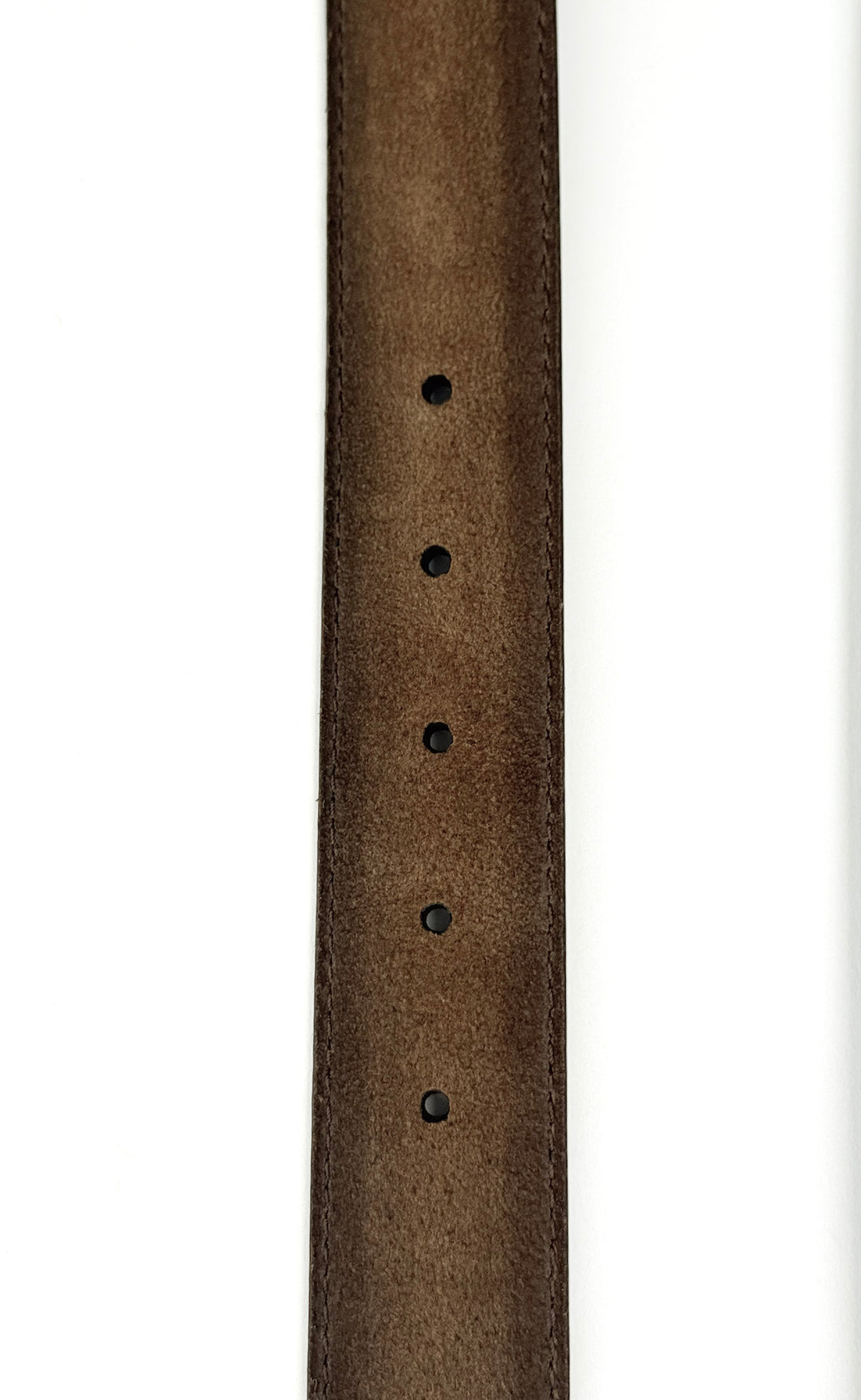 Hand Painted Ombre Suede Leather Belt - Coffee Brown