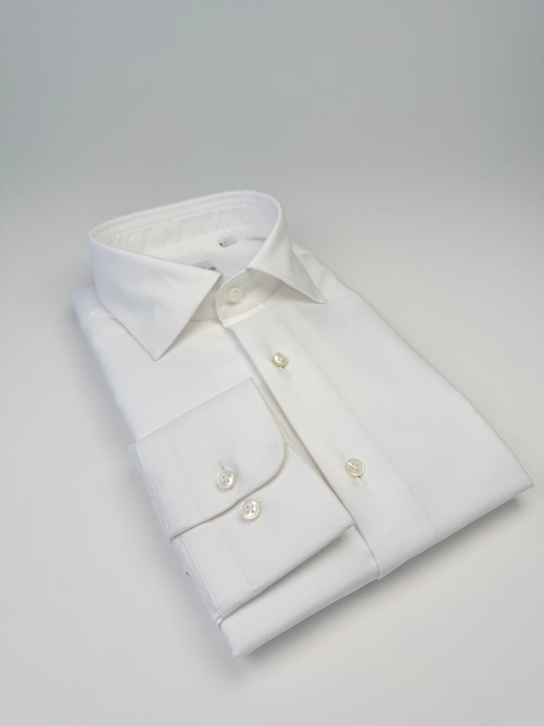 Heavy Oxford Cotton Dress Shirt - White