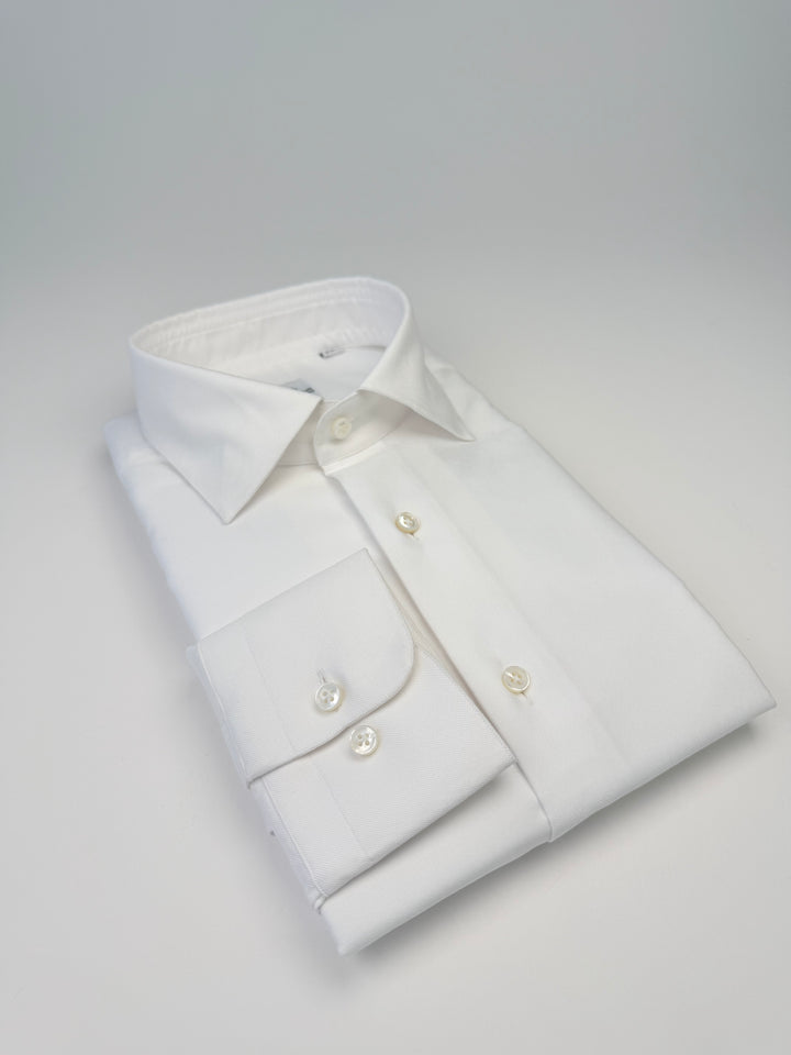 Heavy Oxford Cotton Dress Shirt - White