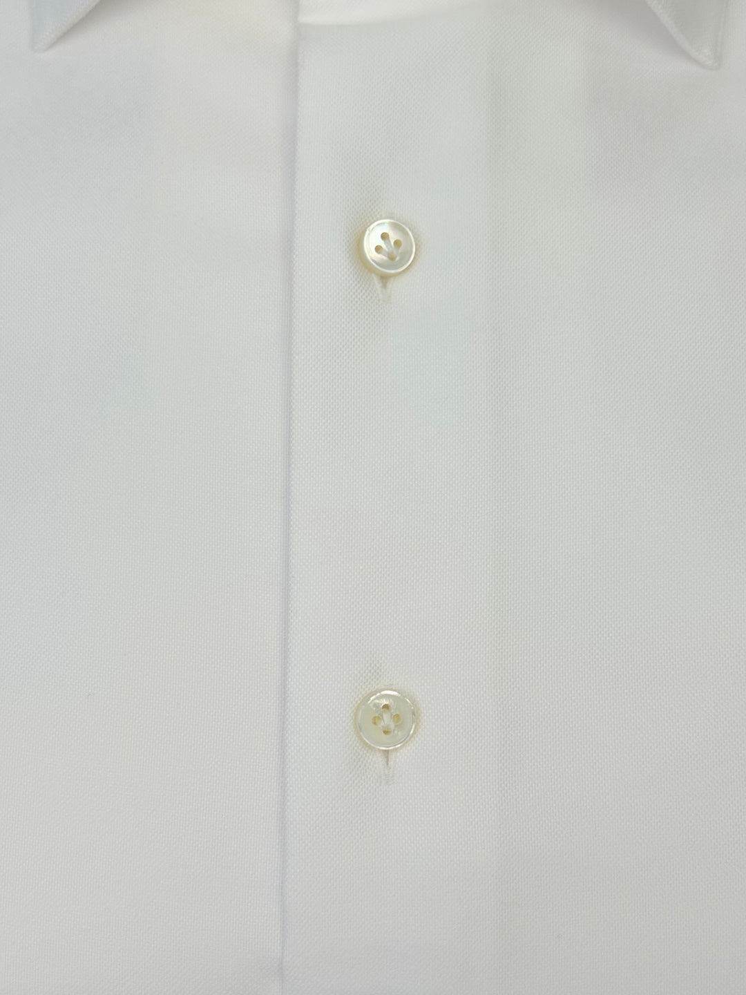 Heavy Oxford Cotton Dress Shirt - White