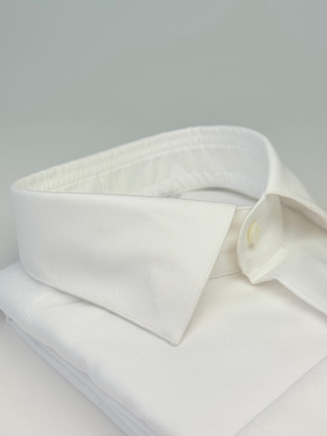 Heavy Oxford Cotton Dress Shirt - White