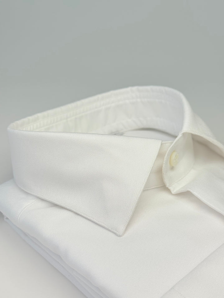 Heavy Oxford Cotton Dress Shirt - White