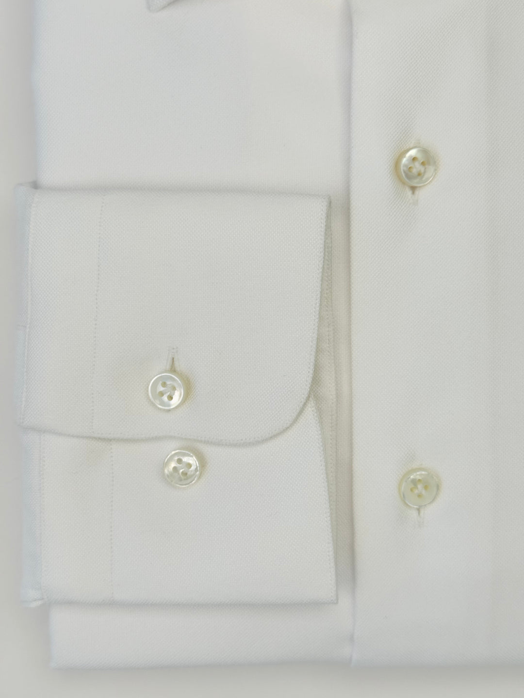 Heavy Oxford Cotton Dress Shirt - White