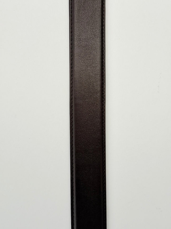 Calfskin Leather Belt - Espresso