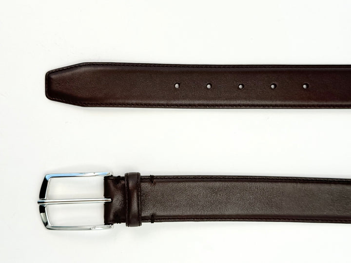 Calfskin Leather Belt - Espresso