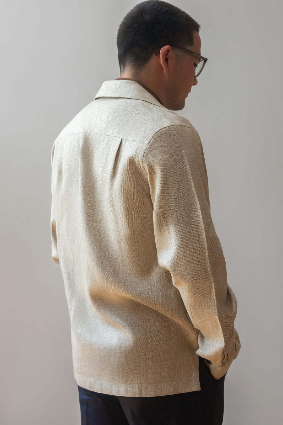 Italian Linen Traveler Jacket - Ivory
