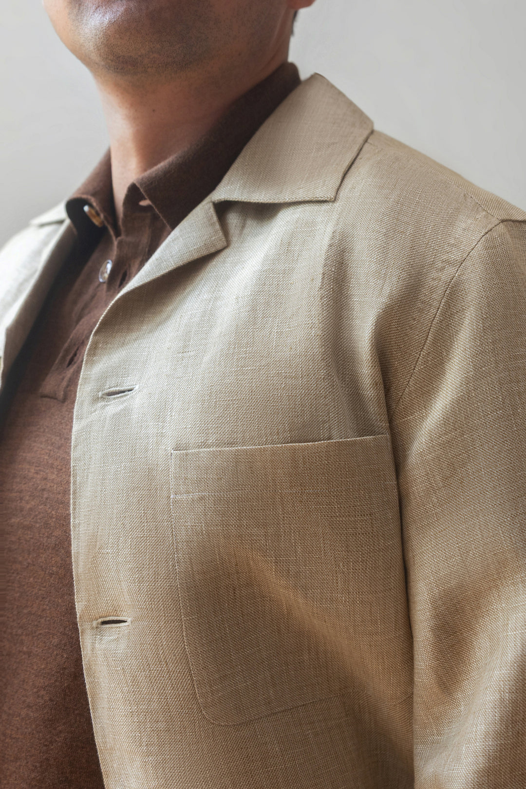 Italian Linen Traveler Jacket - Ivory