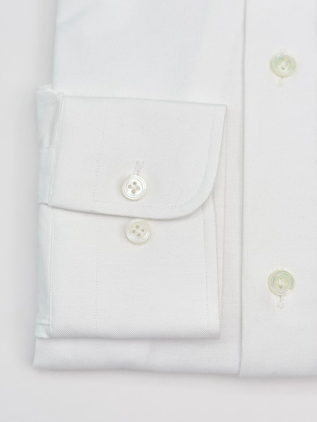 Heavy Portuguese Cotton Oxford Dress Shirt - White