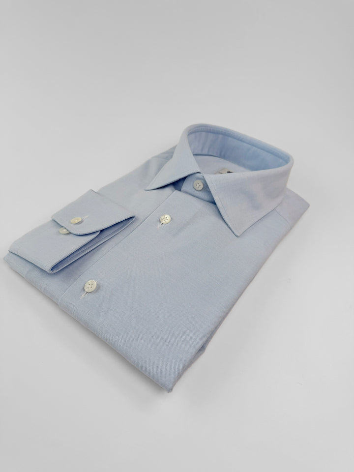 Thomas Mason Heavy Cotton Oxford Dress Shirt - Light Blue