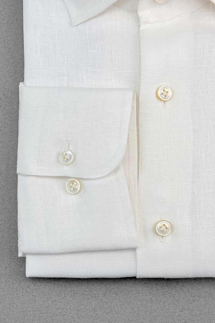 Linen Dress Shirt - White
