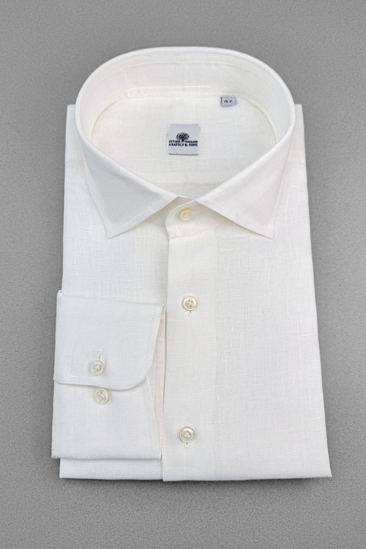 Linen Dress Shirt - White