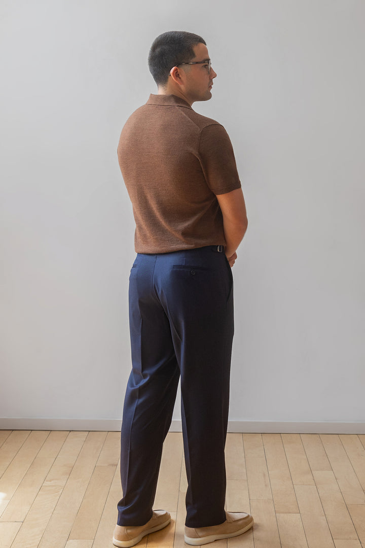 Navy Blue Cavalry Twill Drago Trousers