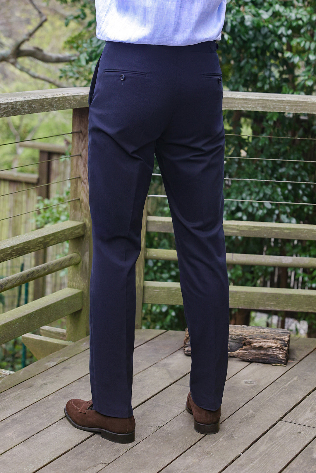 Navy Blue Dormeuil Chino Trouser