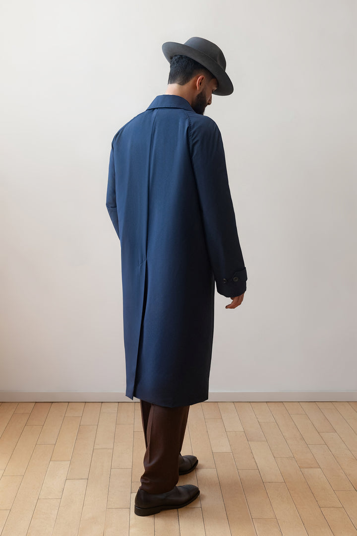 Navy Blue Storm System® Raglan Overcoat