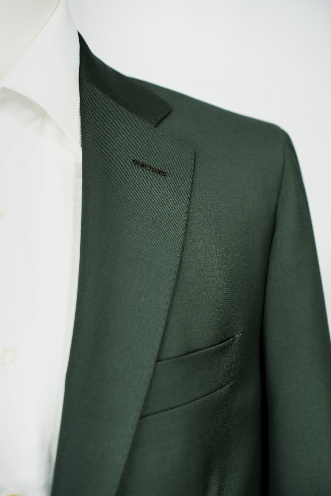 Olive Green Twill Zegna Suit