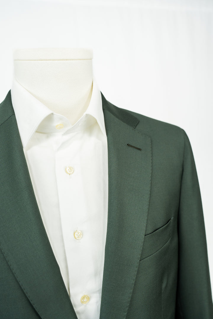 Olive Green Twill Zegna Suit