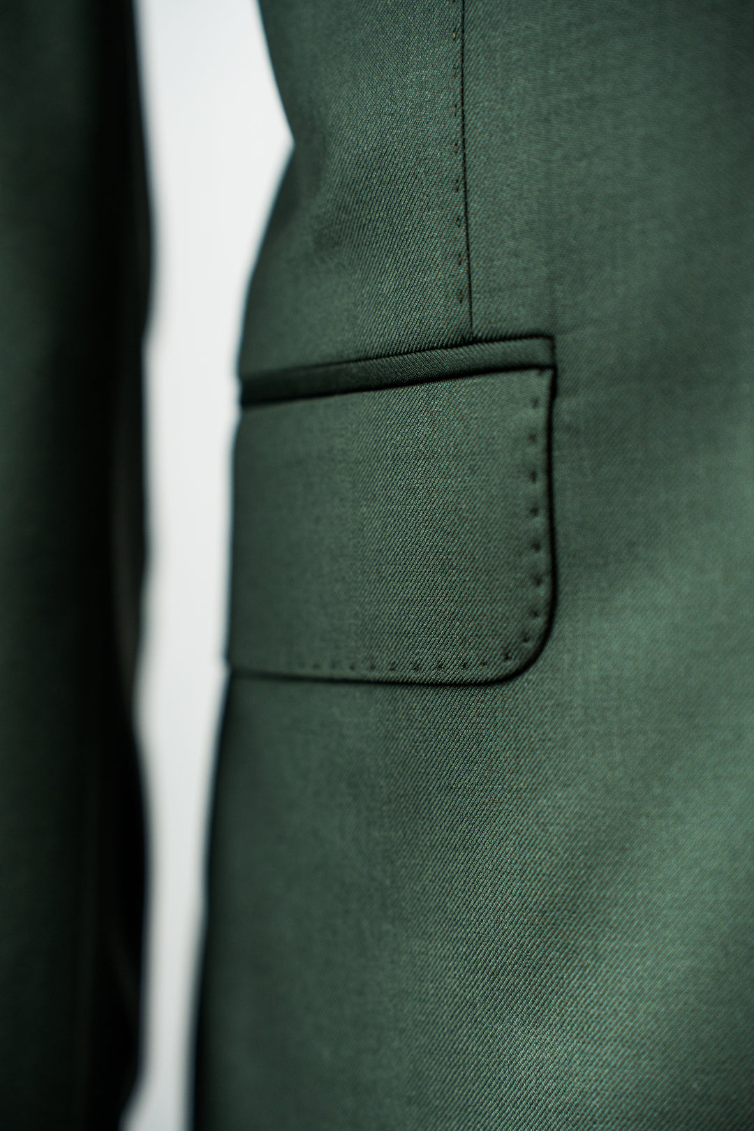 Olive Green Twill Zegna Suit