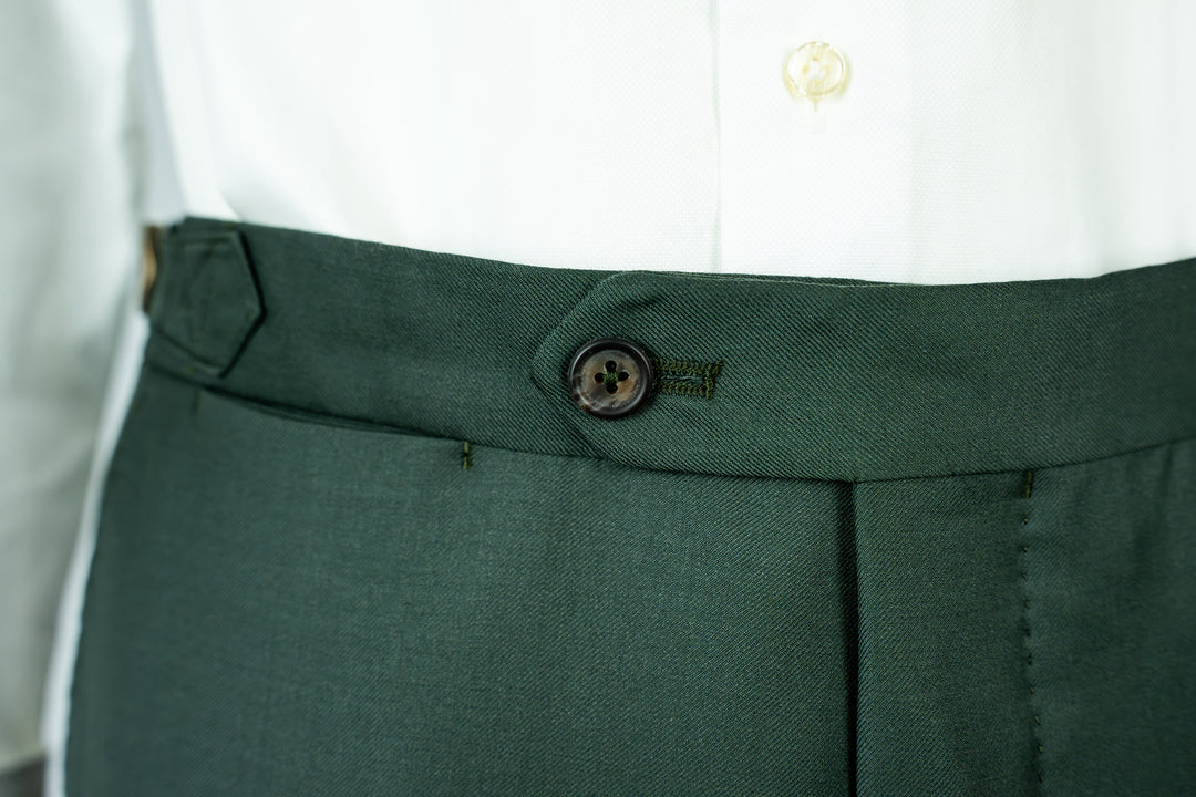 Olive Green Twill Zegna Suit