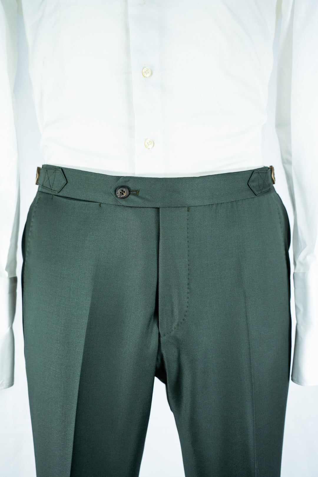 Olive Green Twill Zegna Suit