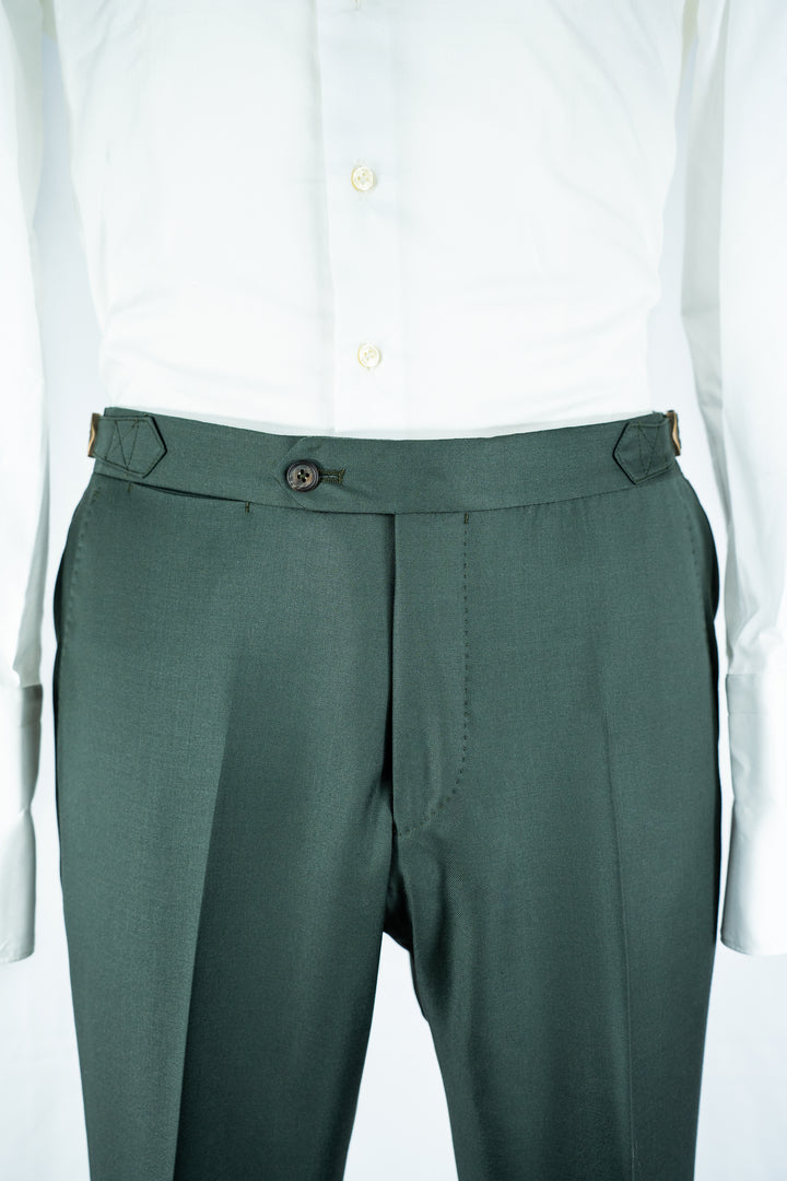 Olive Green Twill Zegna Suit