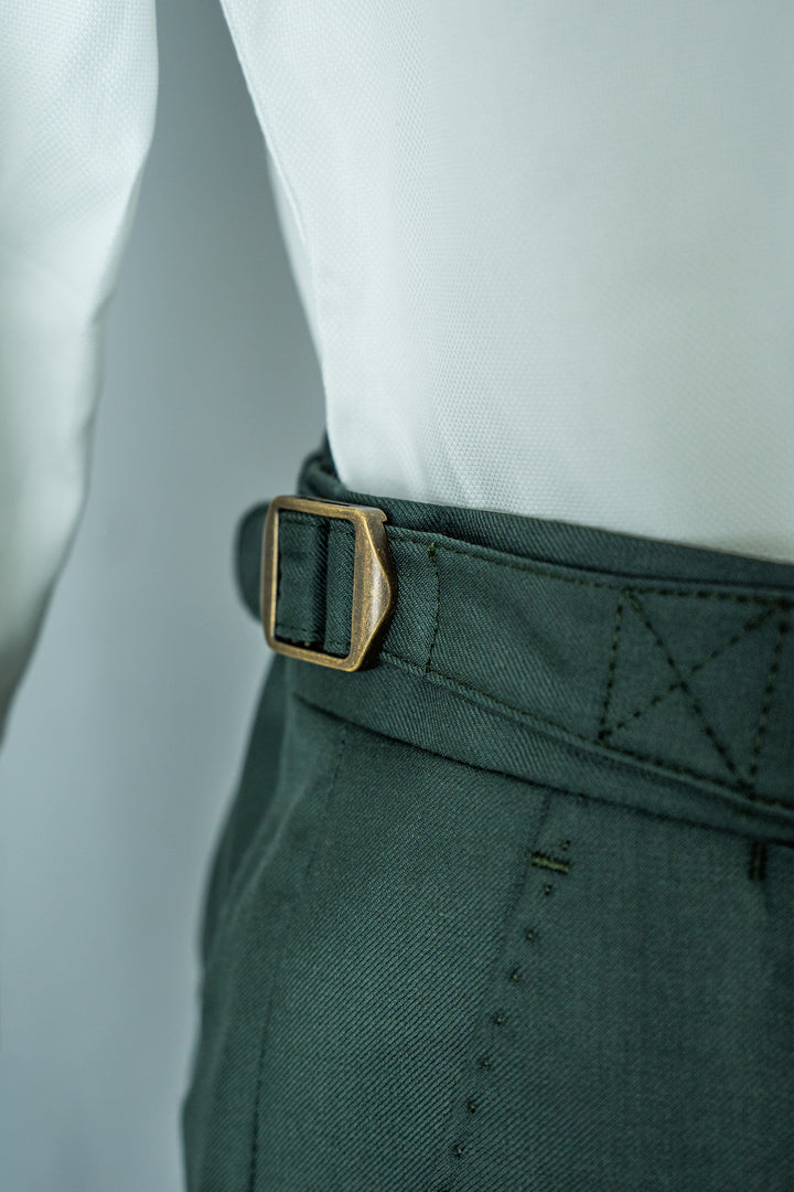 Olive Green Twill Zegna Suit